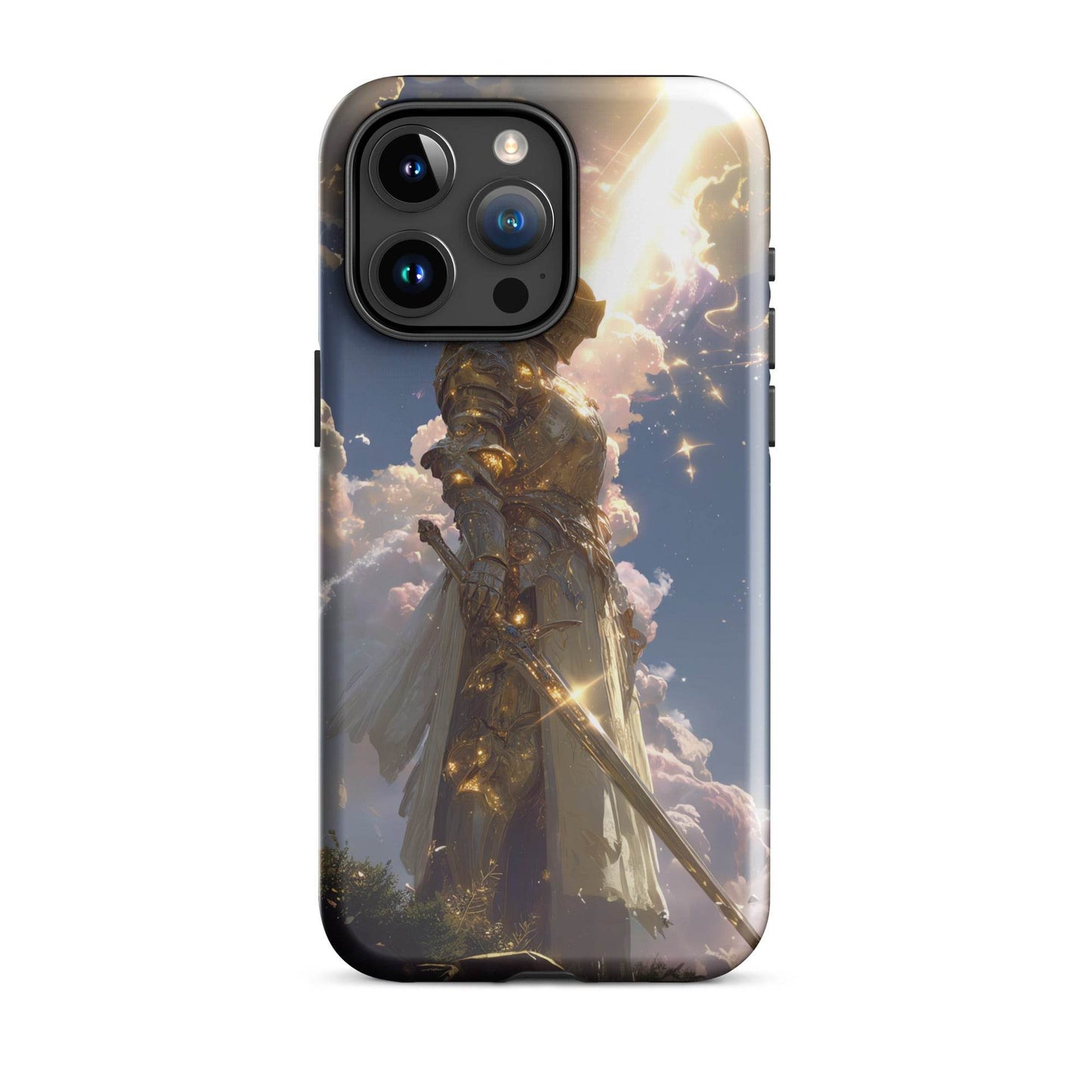 Light Elemental Knight, Original Anime Art Tough Case for iPhone® - Chromavolt