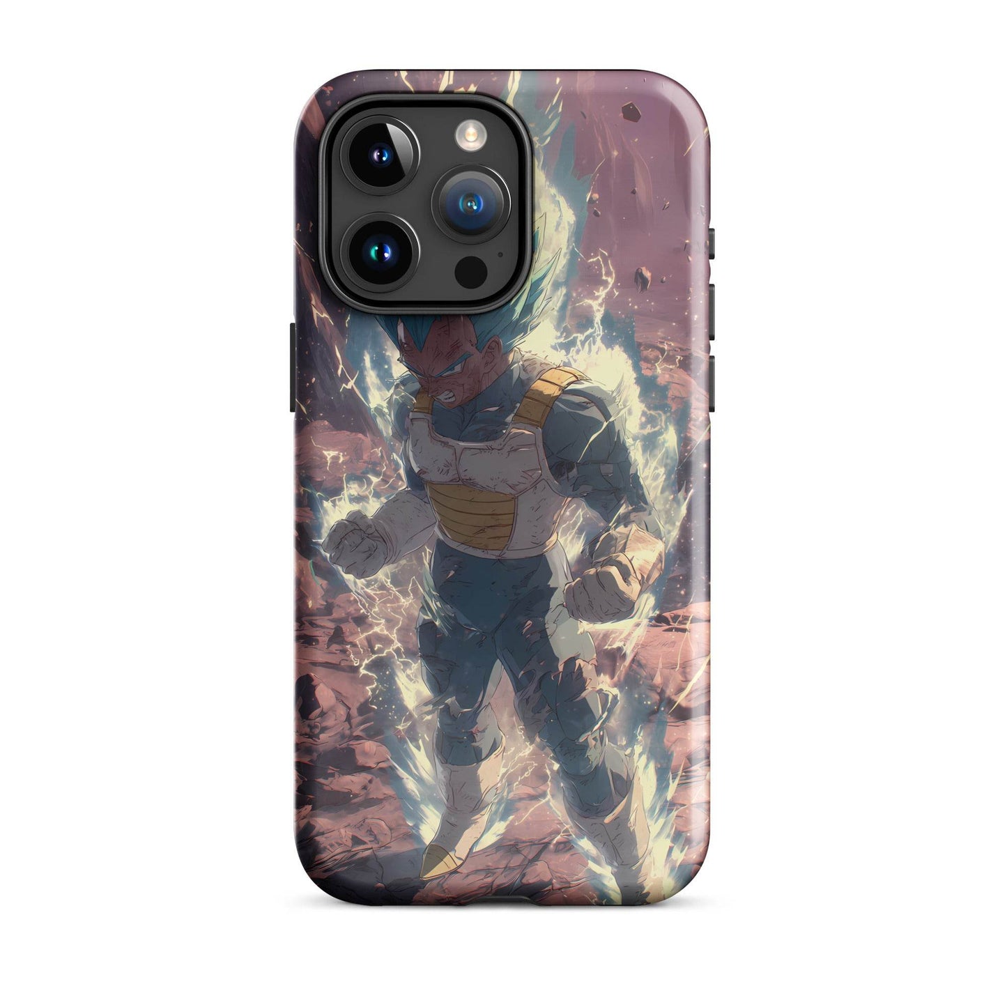 Super Saiyan Blue Vegeta, Dragon Ball Super Anime Fan Art Tough Case for iPhone® - Chromavolt