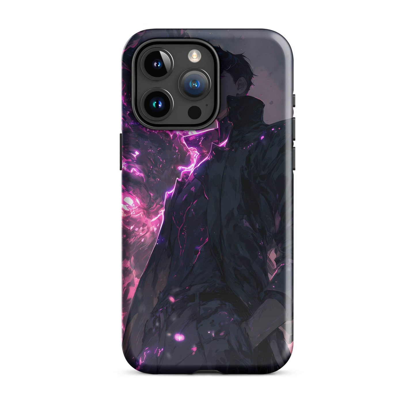 Solo Leveling Sung Jinwoo Shadow Monarch Anime Fan Art Tough Case for iPhone® - Chromavolt