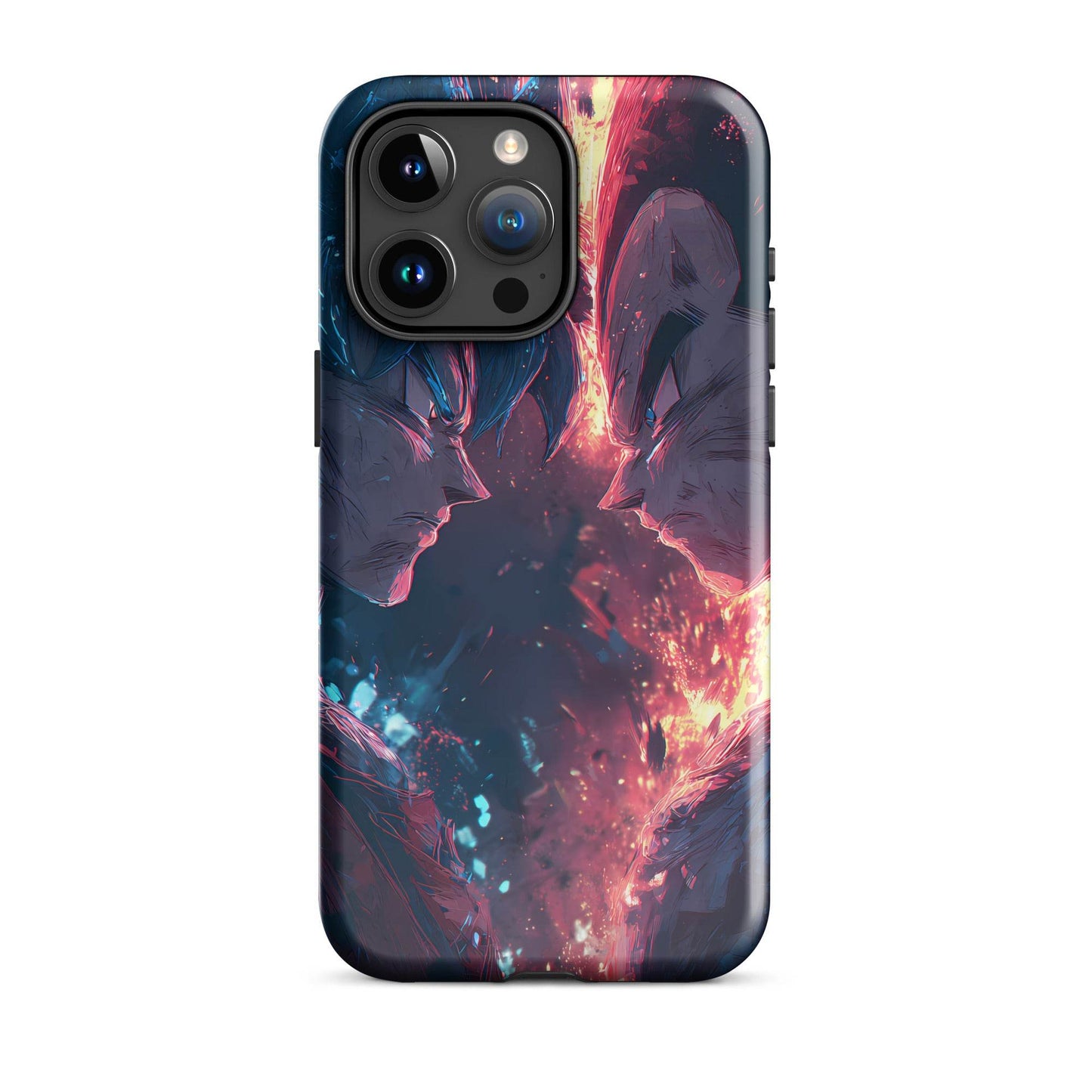 Goku Vs Vegeta, Dragon Ball Z Anime Fan Art Tough Case for iPhone® - Chromavolt
