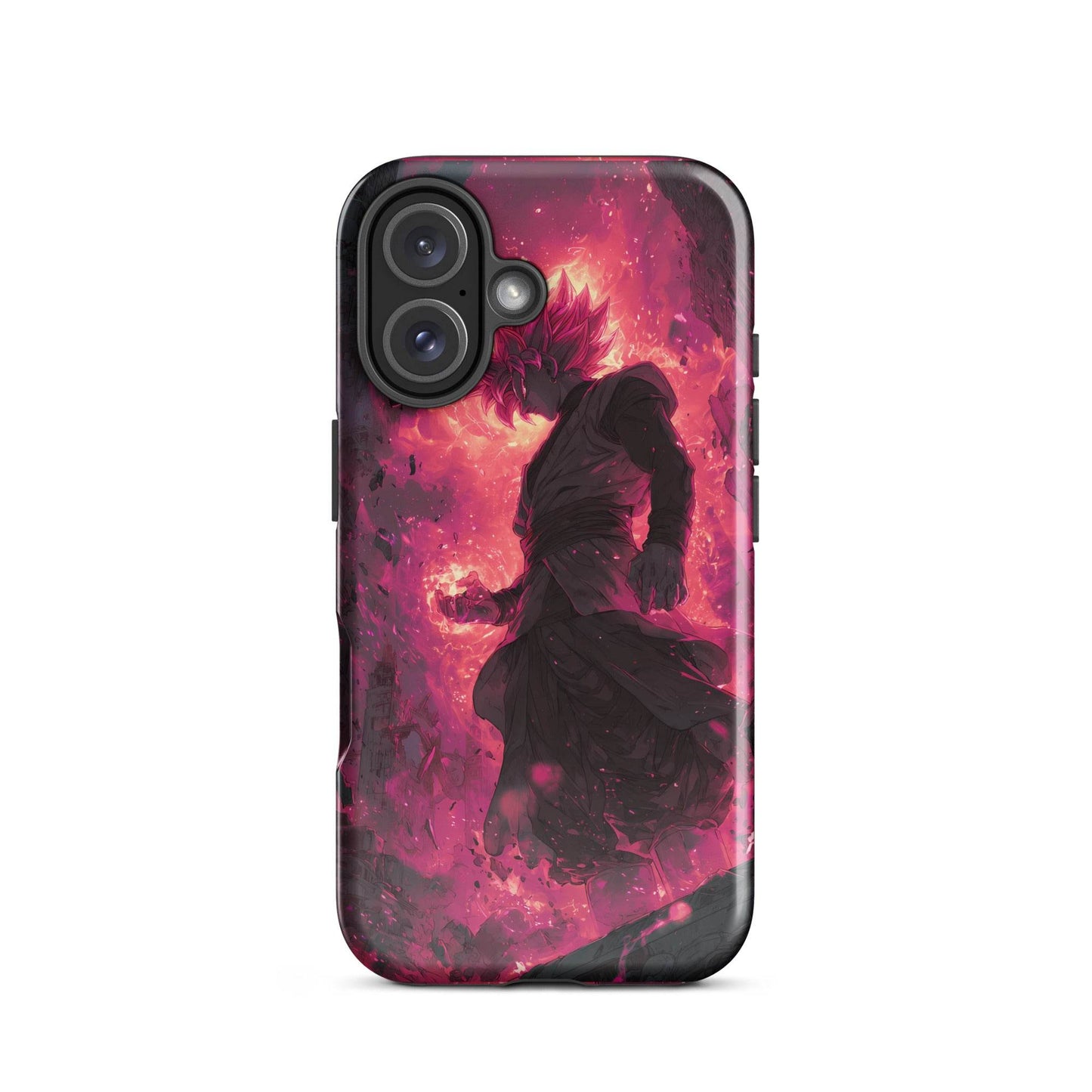 Zamasu Goku Black, Pink Rose Super Saiyan Dragon Ball Tough Case for iPhone® - Chromavolt