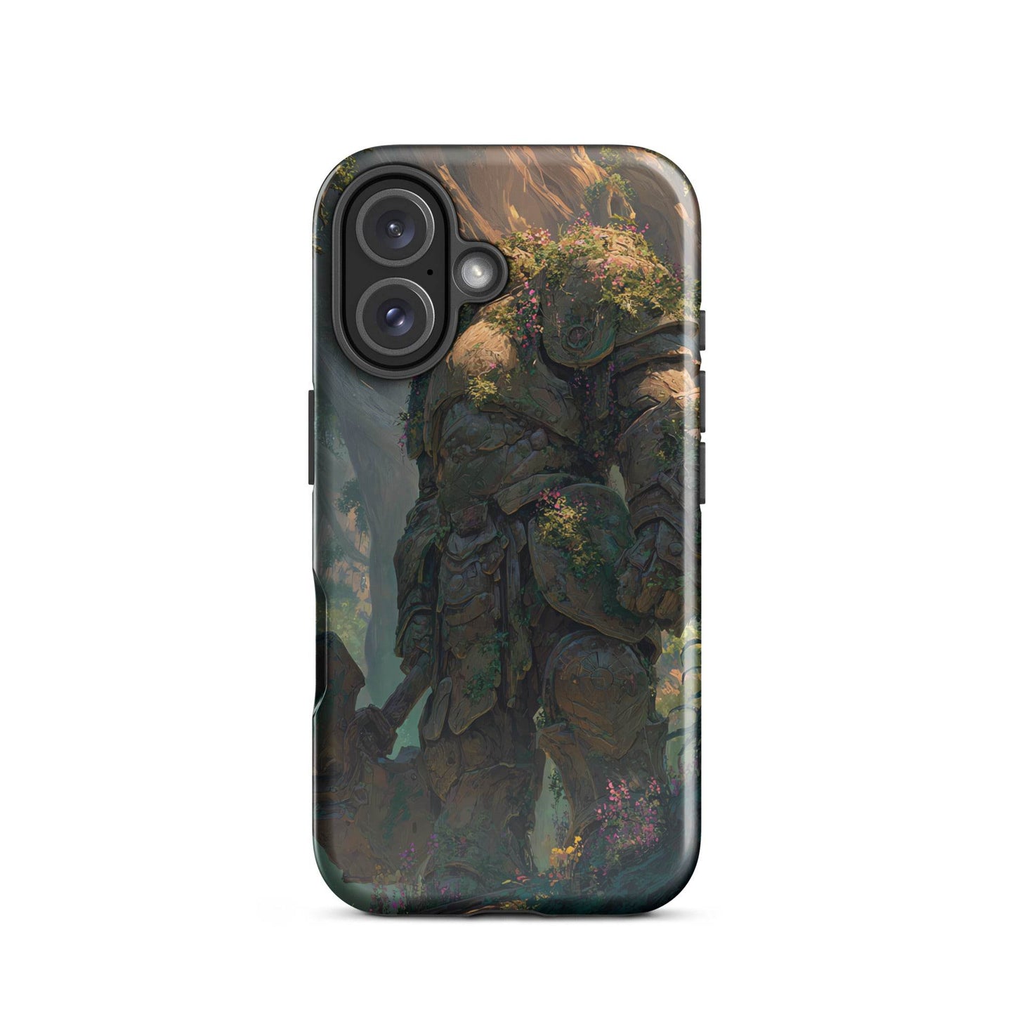 Earth Elemental Knight, Original Anime Art Tough Case for iPhone® - Chromavolt