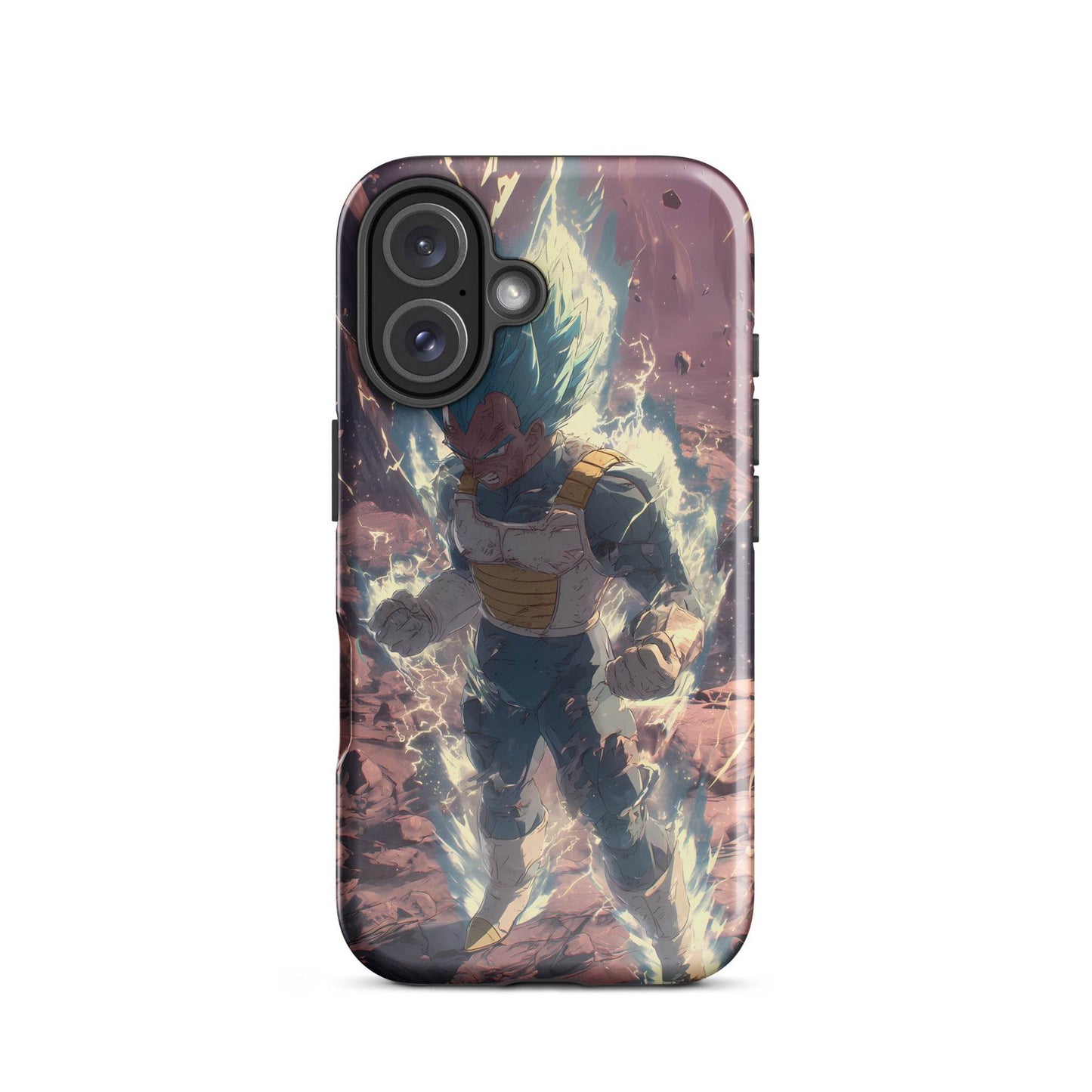 Super Saiyan Blue Vegeta, Dragon Ball Super Anime Fan Art Tough Case for iPhone® - Chromavolt