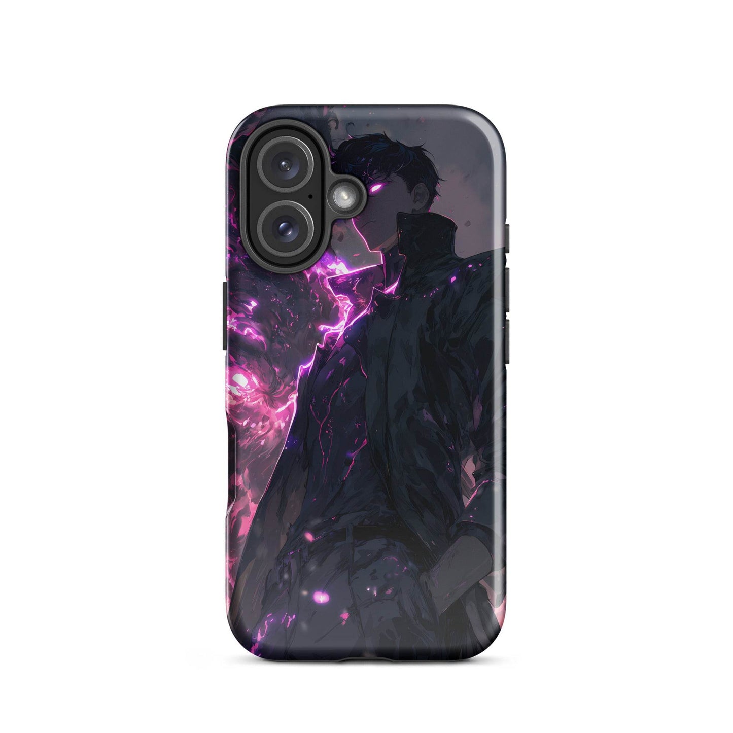 Solo Leveling Sung Jinwoo Shadow Monarch Anime Fan Art Tough Case for iPhone® - Chromavolt