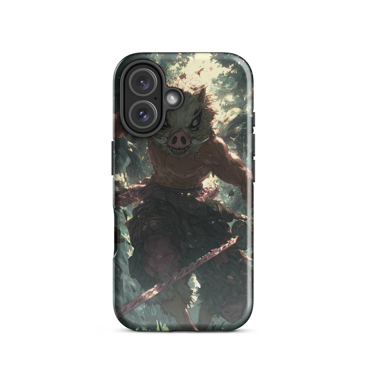 Inosuke Hashibira Demon Slayer Anime Fan Art Tough Case for iPhone® - Chromavolt
