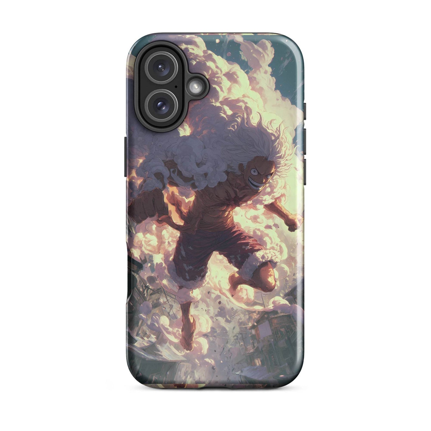 Monkey D Luffy Gear 5 Sun God Nika, One Piece Anime Tough Case for iPhone® - Chromavolt