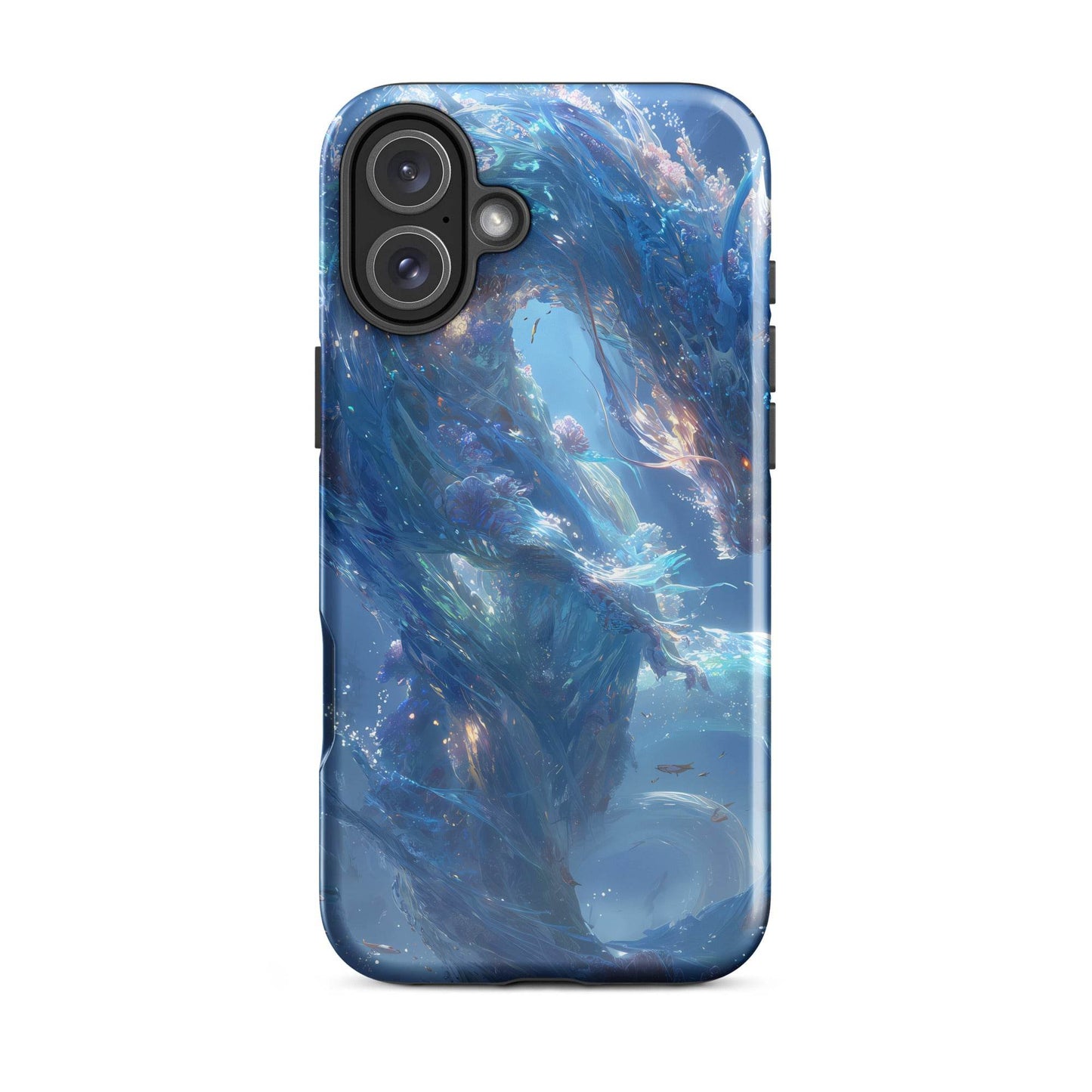 Water Dragon: The Serpent of Serenity Tough Case for iPhone® - Chromavolt