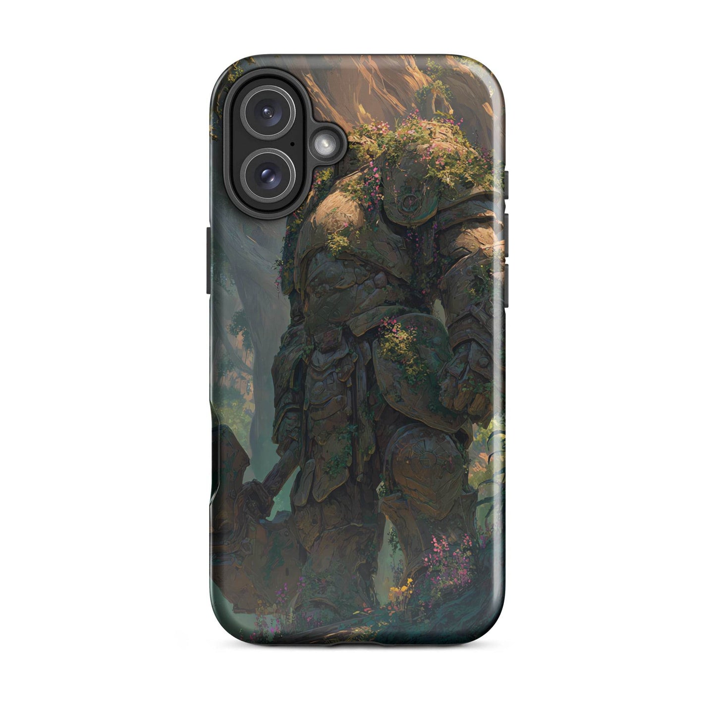 Earth Elemental Knight, Original Anime Art Tough Case for iPhone® - Chromavolt