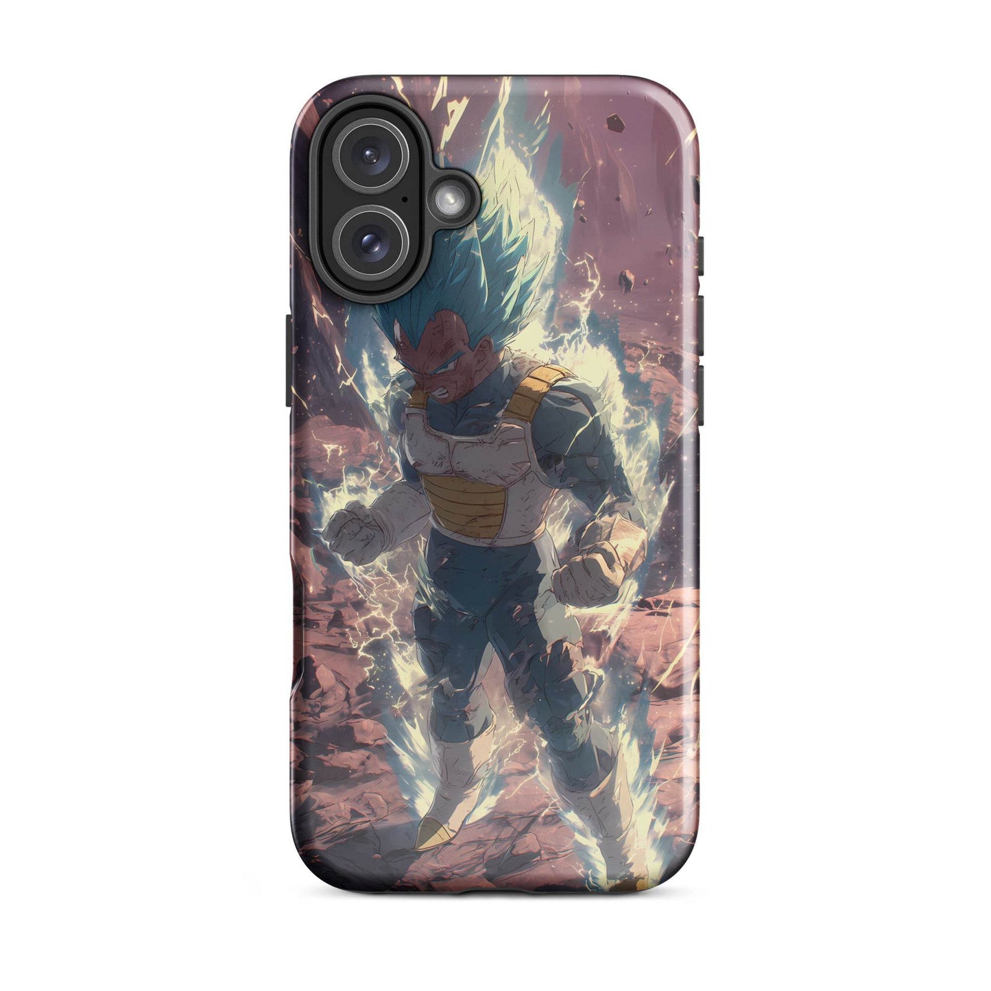 Super Saiyan Blue Vegeta, Dragon Ball Super Anime Fan Art Tough Case for iPhone® - Chromavolt