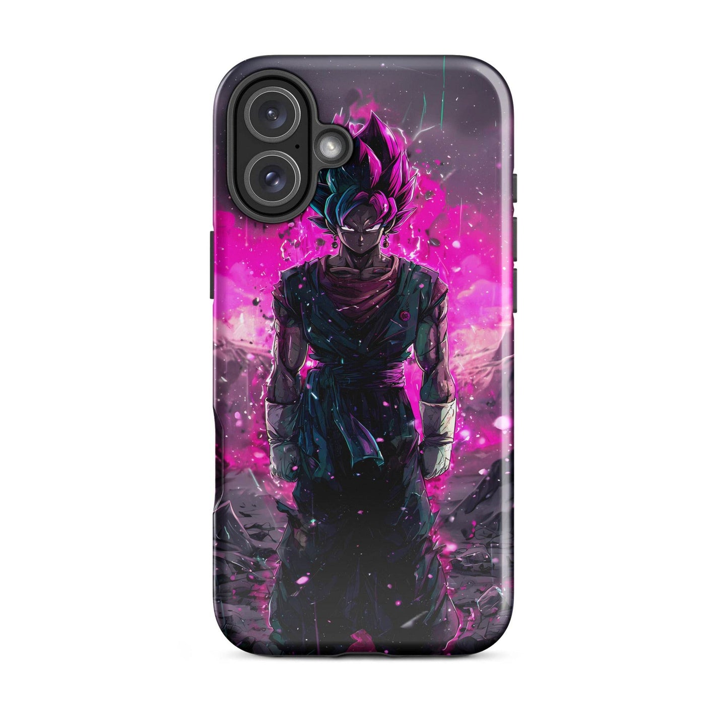 Super Saiyan Blue and Pink Rose Vegito, Dragon Ball Super Anime Fan Art Tough Case for iPhone® - Chromavolt