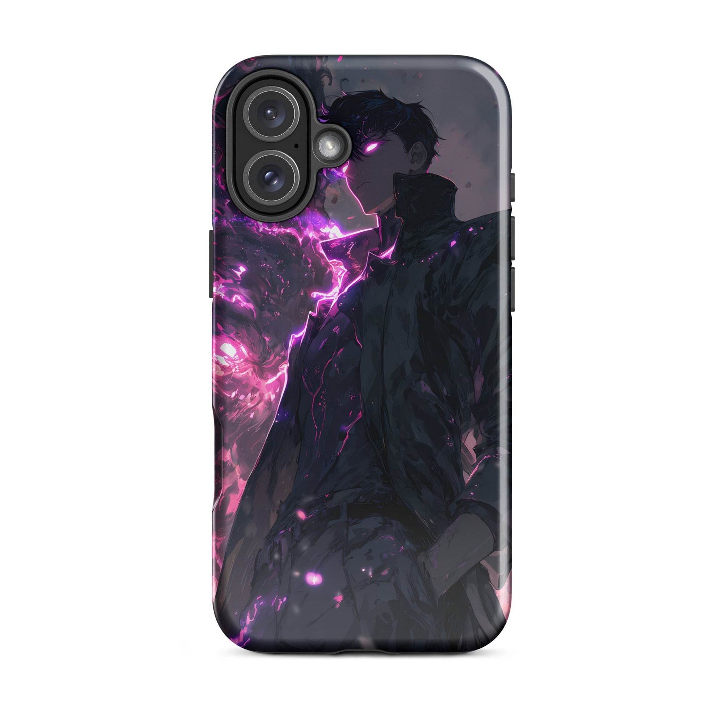 Solo Leveling Sung Jinwoo Shadow Monarch Anime Fan Art Tough Case for iPhone® - Chromavolt