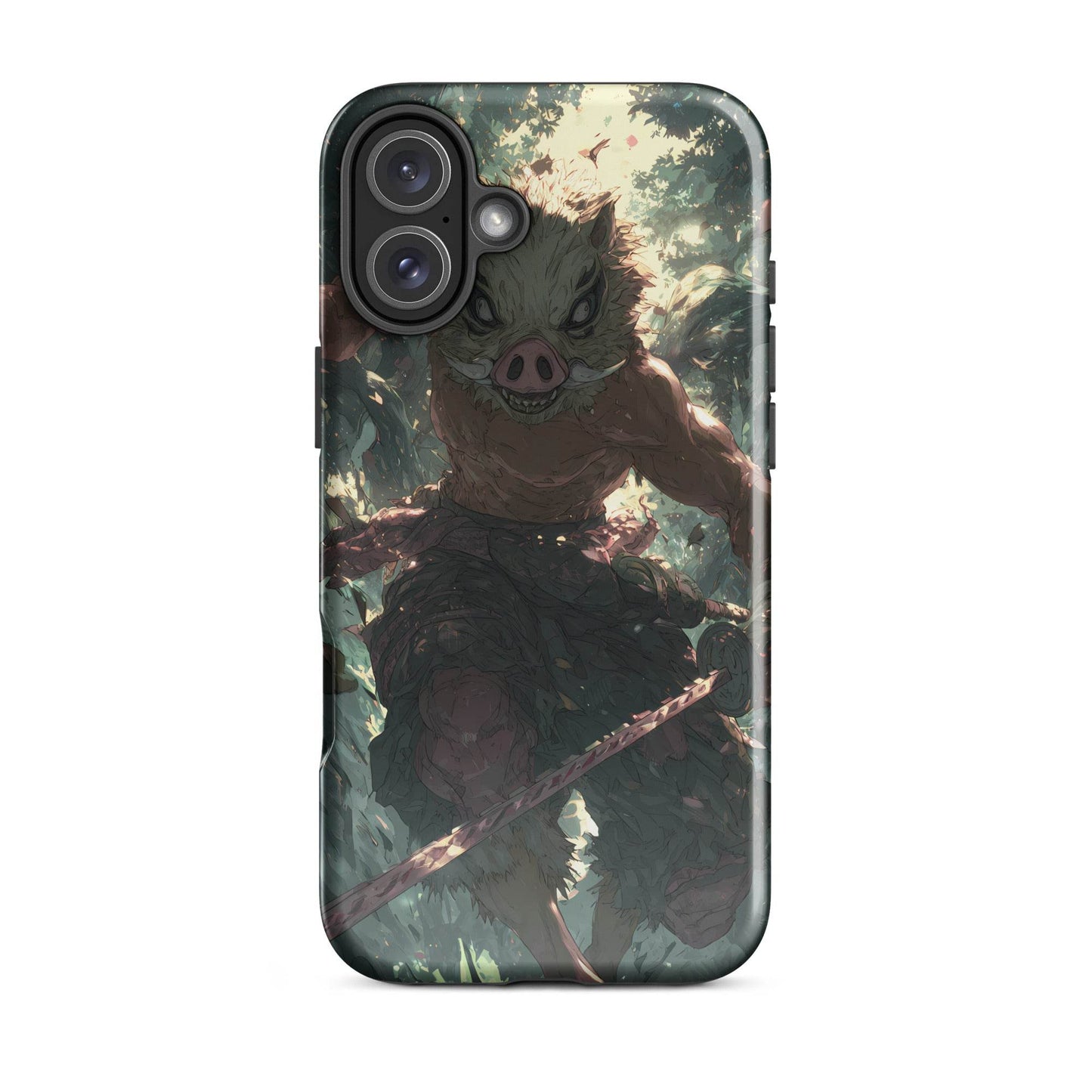 Inosuke Hashibira Demon Slayer Anime Fan Art Tough Case for iPhone® - Chromavolt