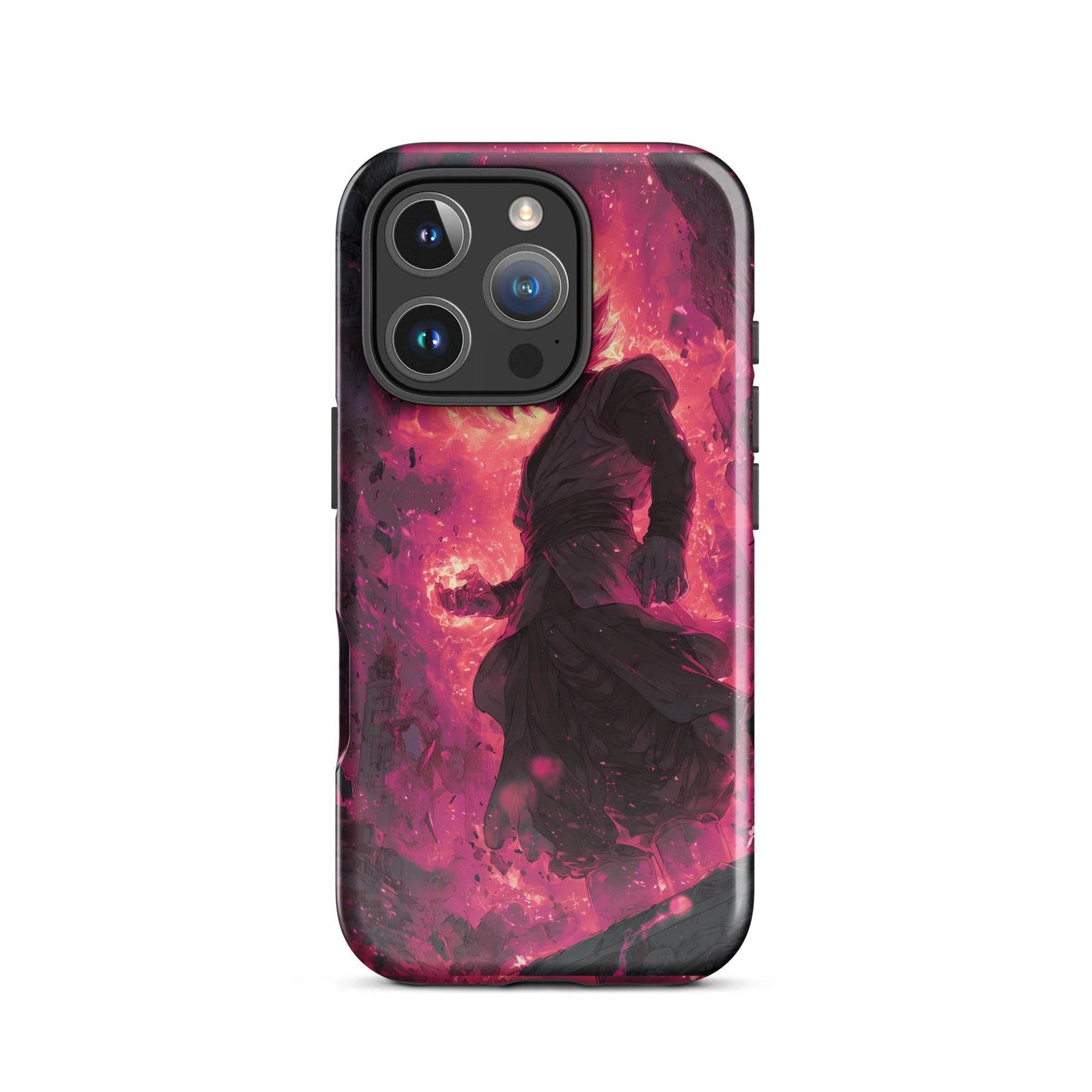 Zamasu Goku Black, Pink Rose Super Saiyan Dragon Ball Tough Case for iPhone® - Chromavolt