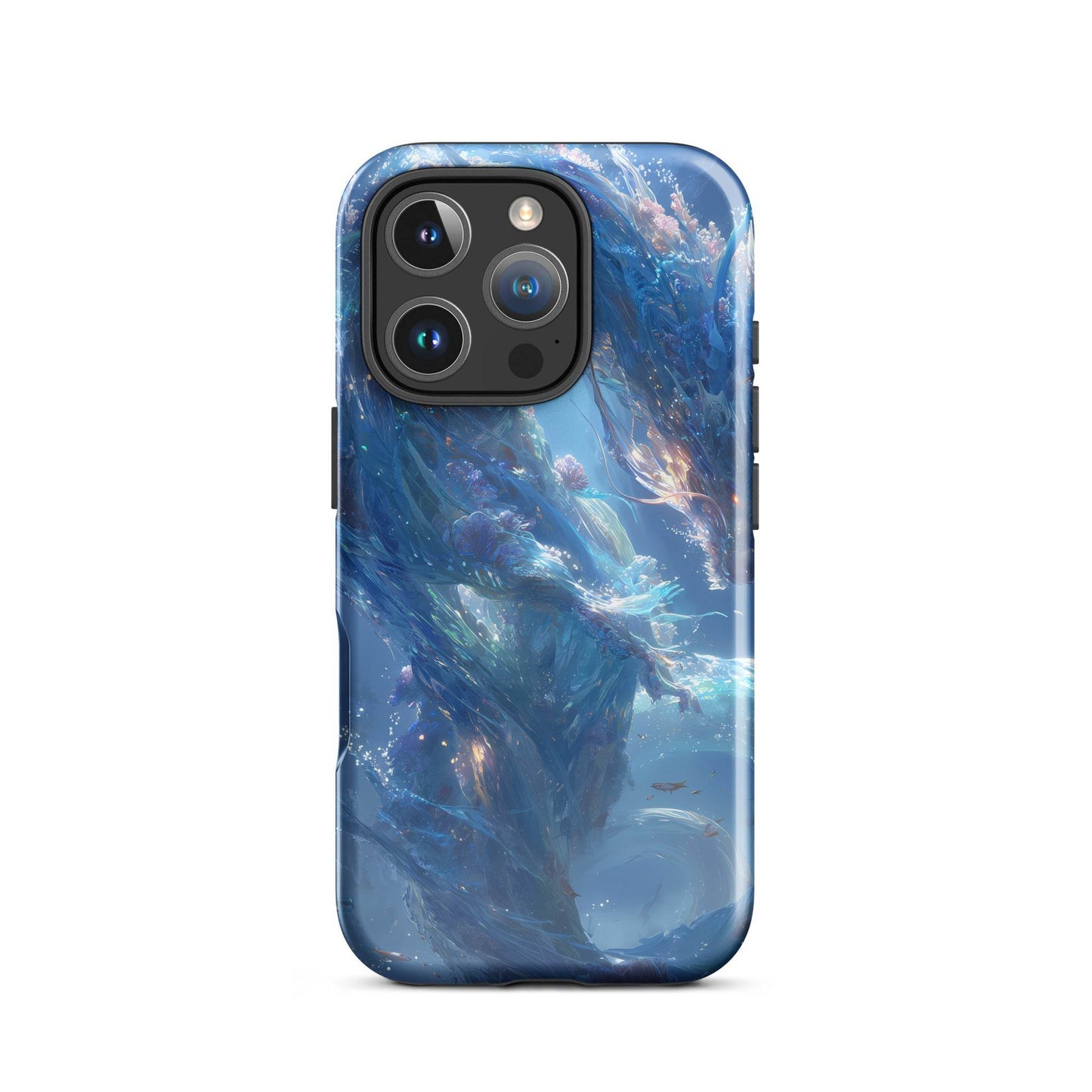 Water Dragon: The Serpent of Serenity Tough Case for iPhone® - Chromavolt