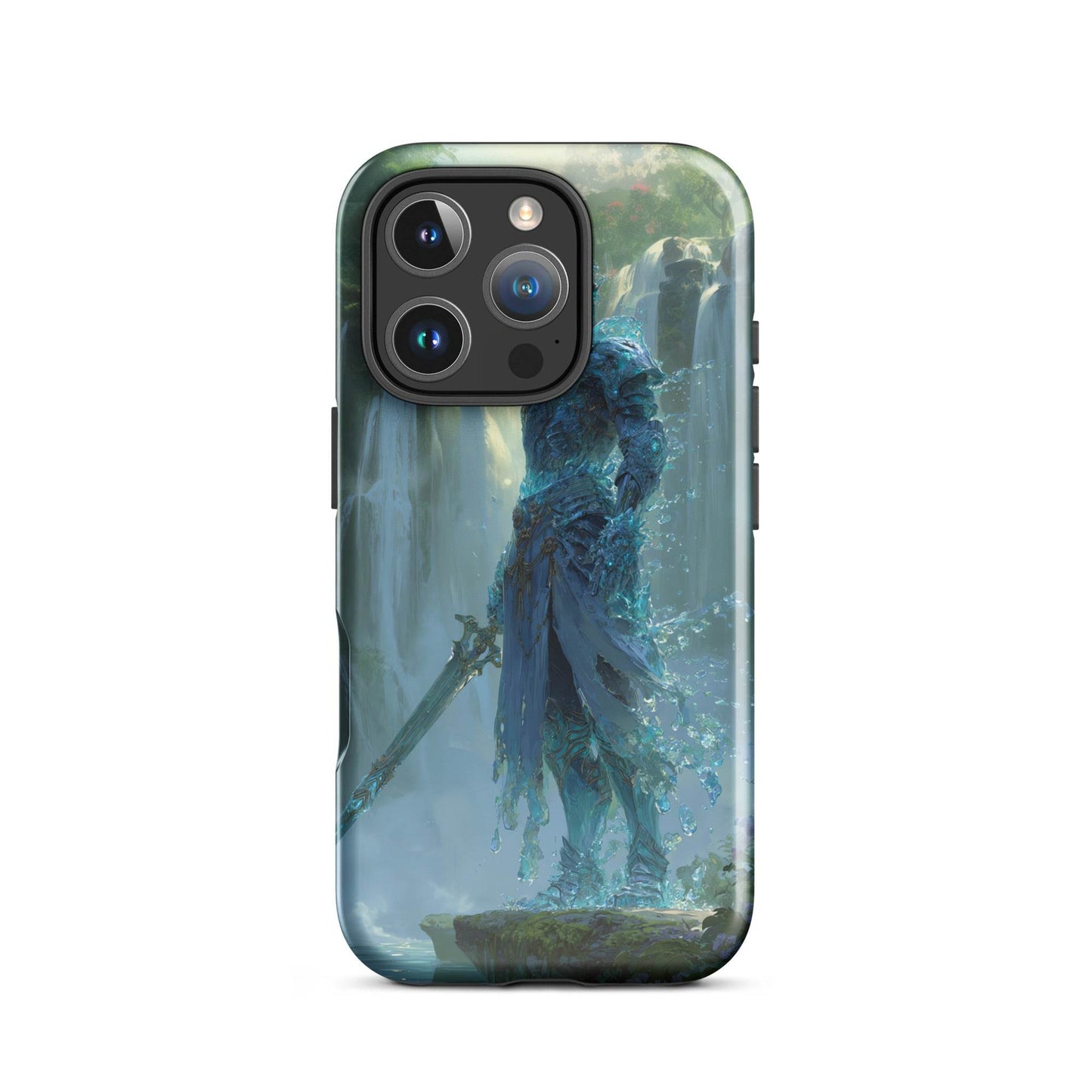 Water Elemental Knight, Original Anime Art Tough Case for iPhone® - Chromavolt