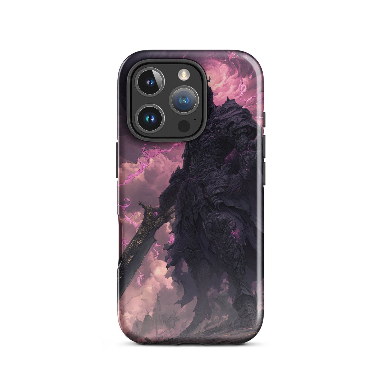 Dark Elemental Knight, Original Anime Art Tough Case for iPhone® - Chromavolt