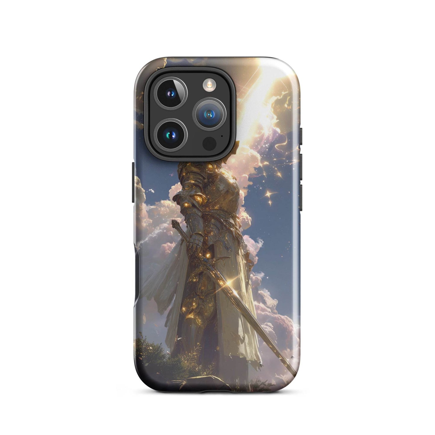 Light Elemental Knight, Original Anime Art Tough Case for iPhone® - Chromavolt