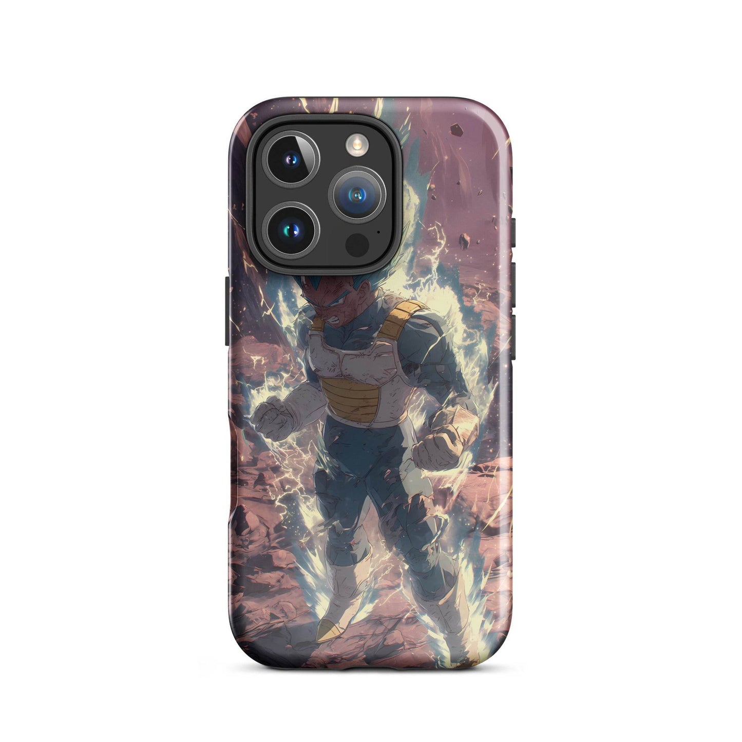 Super Saiyan Blue Vegeta, Dragon Ball Super Anime Fan Art Tough Case for iPhone® - Chromavolt