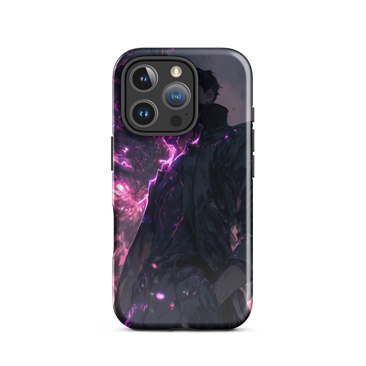 Solo Leveling Sung Jinwoo Shadow Monarch Anime Fan Art Tough Case for iPhone® - Chromavolt