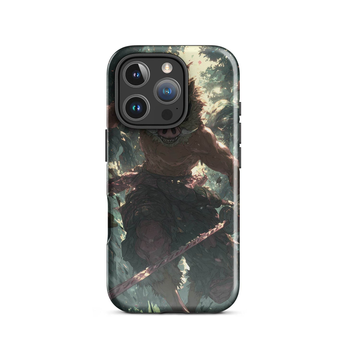 Inosuke Hashibira Demon Slayer Anime Fan Art Tough Case for iPhone® - Chromavolt
