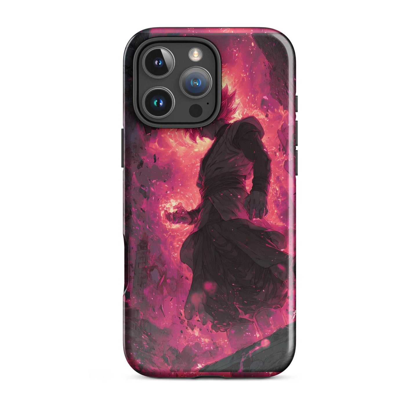 Zamasu Goku Black, Pink Rose Super Saiyan Dragon Ball Tough Case for iPhone® - Chromavolt