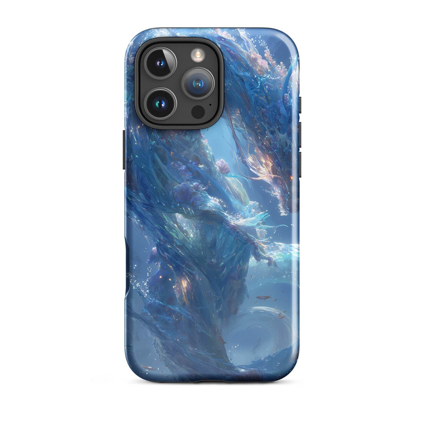 Water Dragon: The Serpent of Serenity Tough Case for iPhone® - Chromavolt