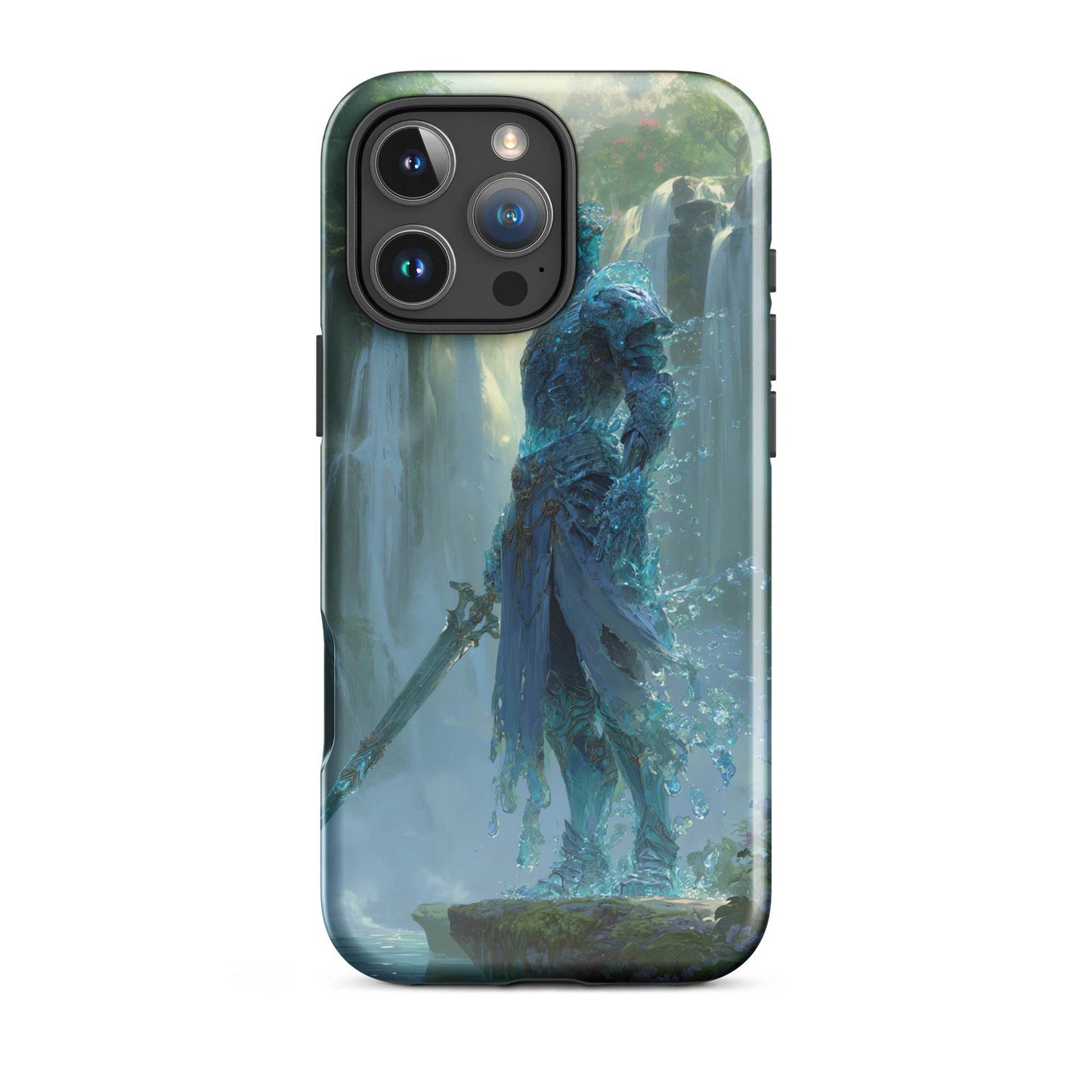 Water Elemental Knight, Original Anime Art Tough Case for iPhone® - Chromavolt