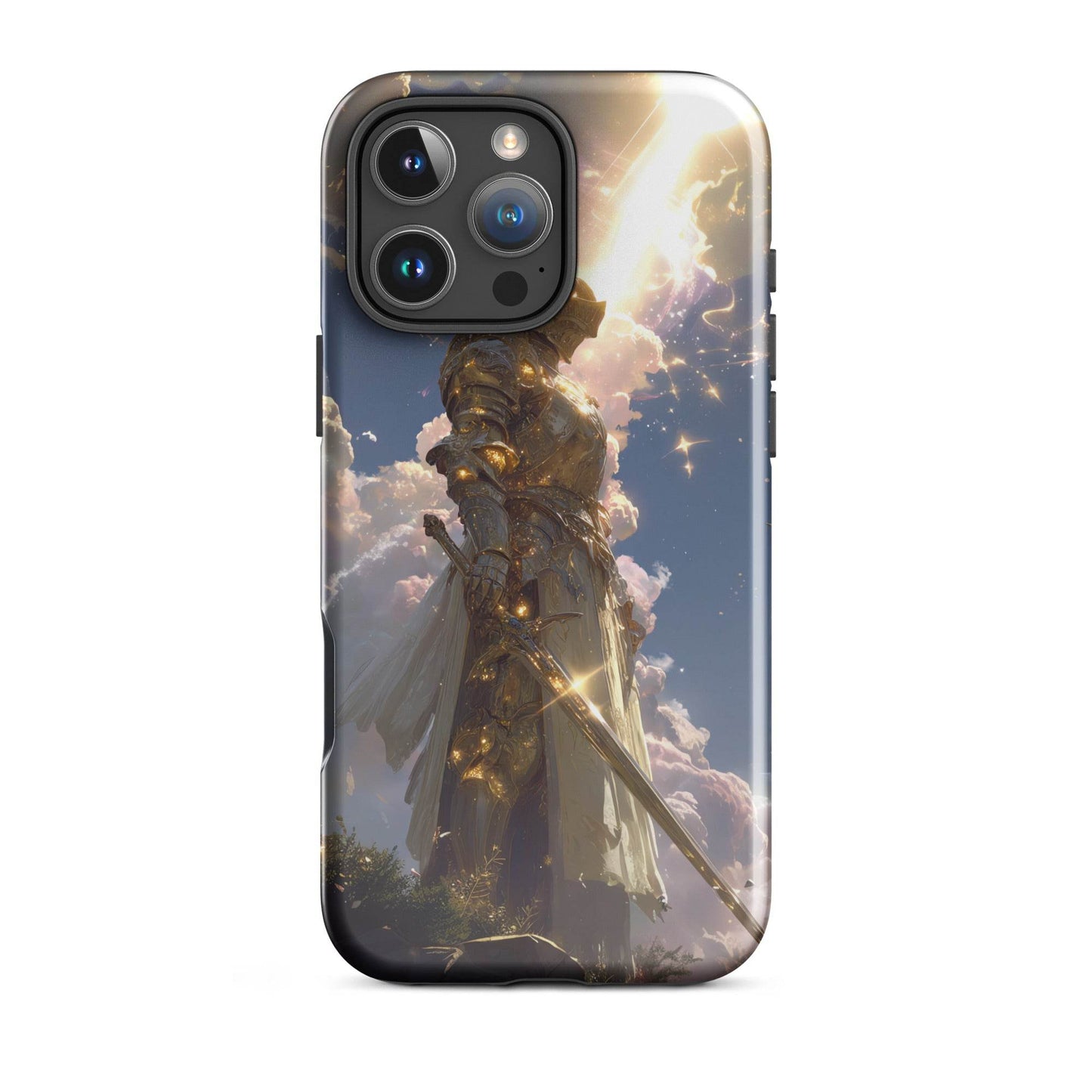 Light Elemental Knight, Original Anime Art Tough Case for iPhone® - Chromavolt