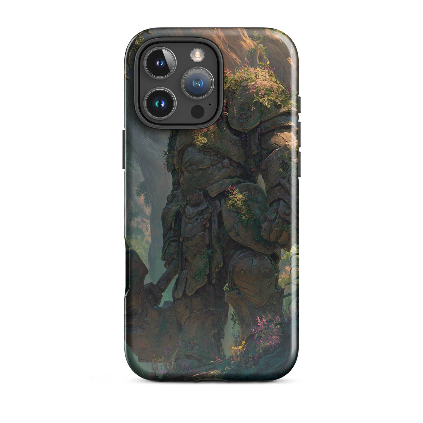 Earth Elemental Knight, Original Anime Art Tough Case for iPhone® - Chromavolt