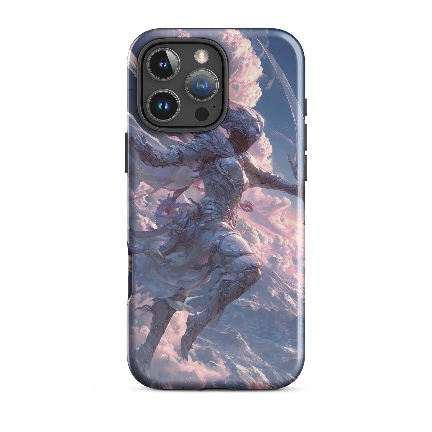 Wind Elemental Knight, Original Anime Art Tough Case for iPhone® - Chromavolt