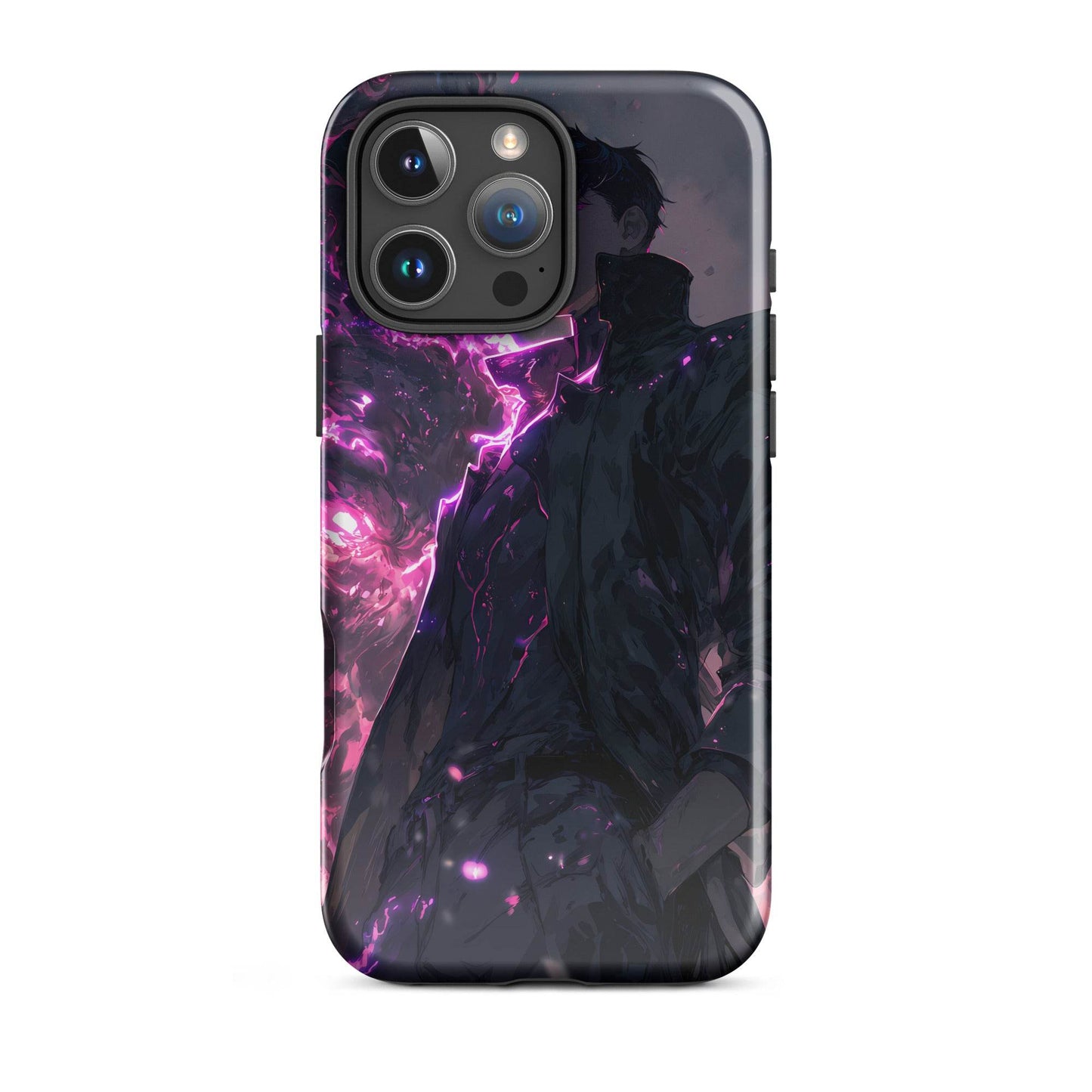 Solo Leveling Sung Jinwoo Shadow Monarch Anime Fan Art Tough Case for iPhone® - Chromavolt
