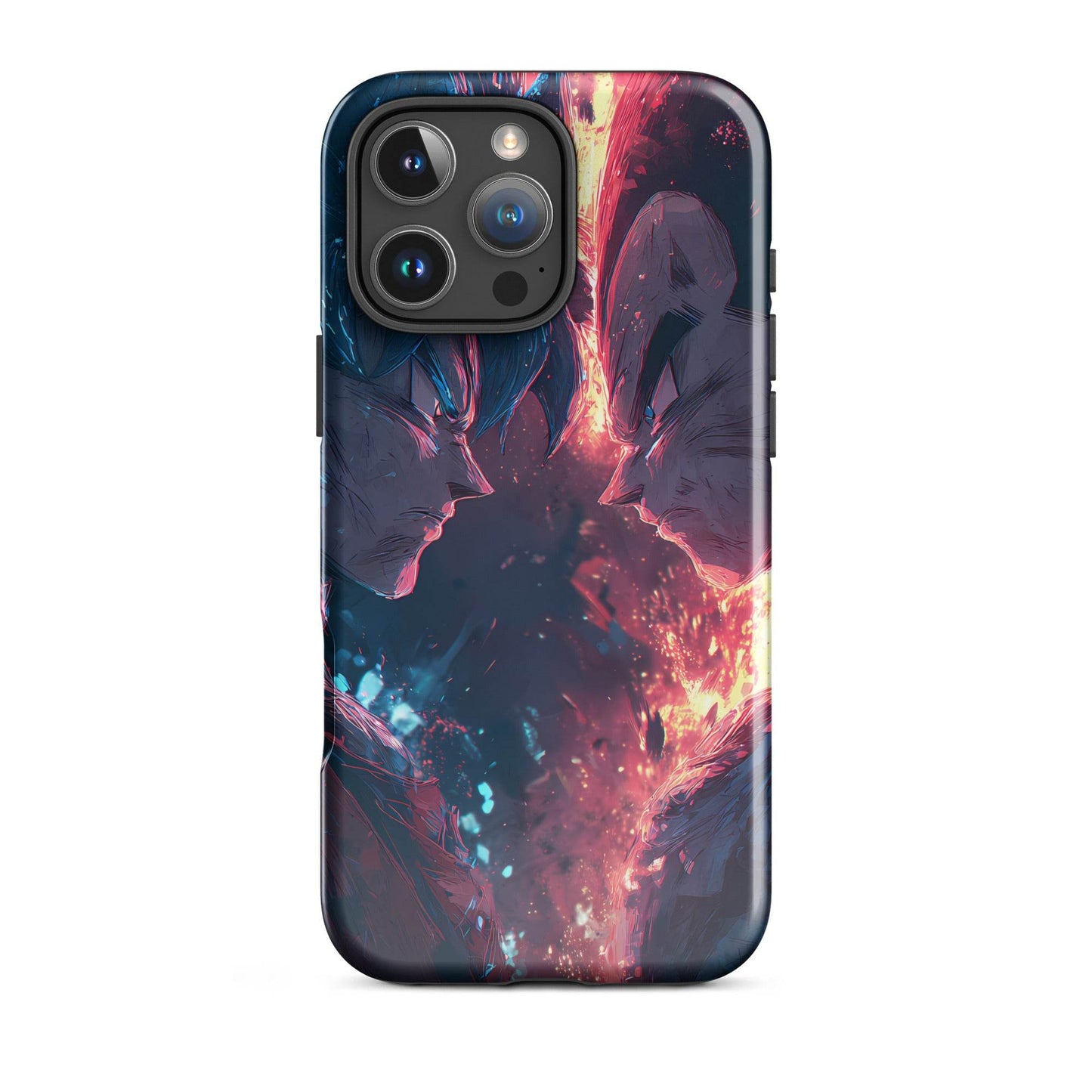 Goku Vs Vegeta, Dragon Ball Z Anime Fan Art Tough Case for iPhone® - Chromavolt