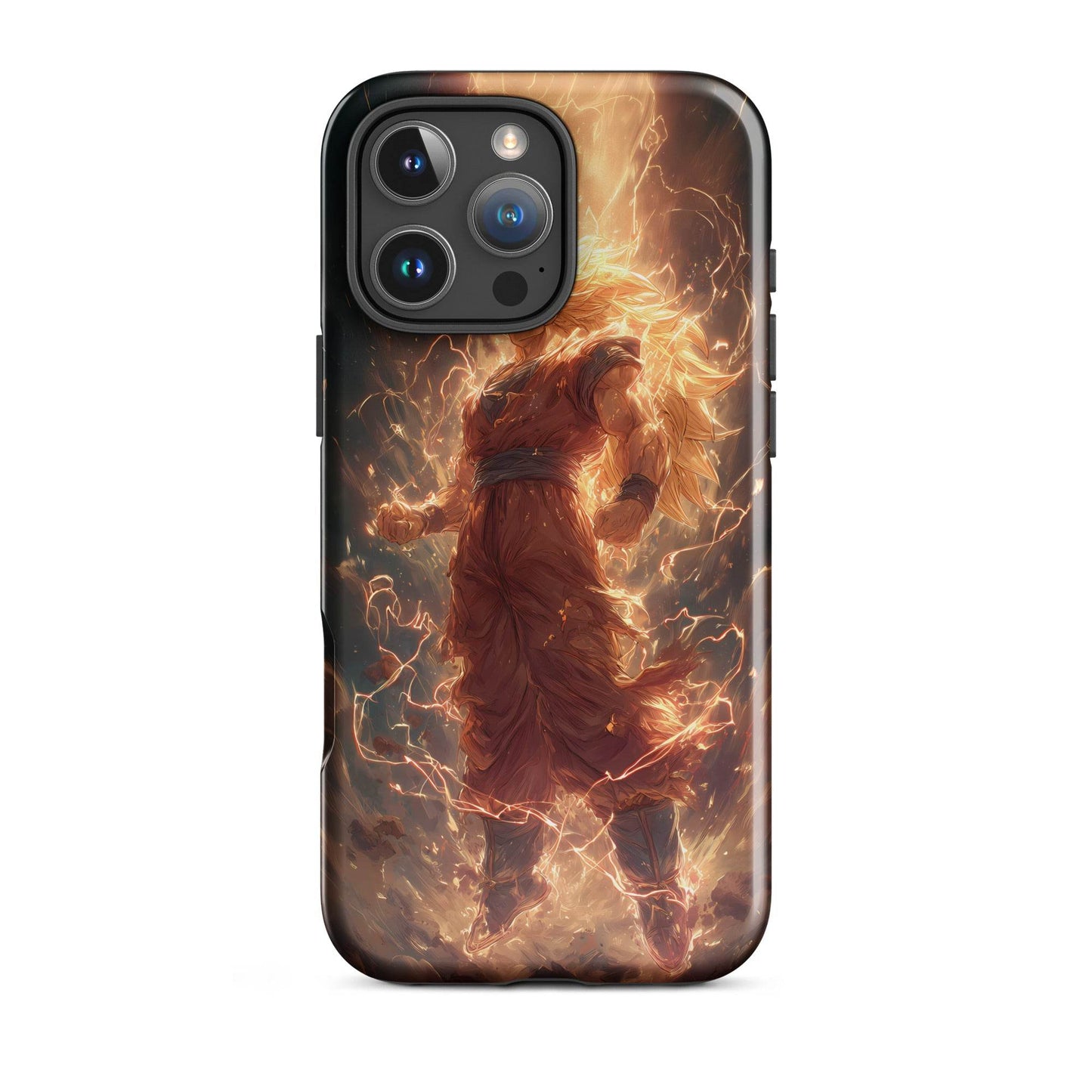Super Saiyan 3 Goku, Dragon Ball Z Anime Fan Art Tough Case for iPhone® - Chromavolt