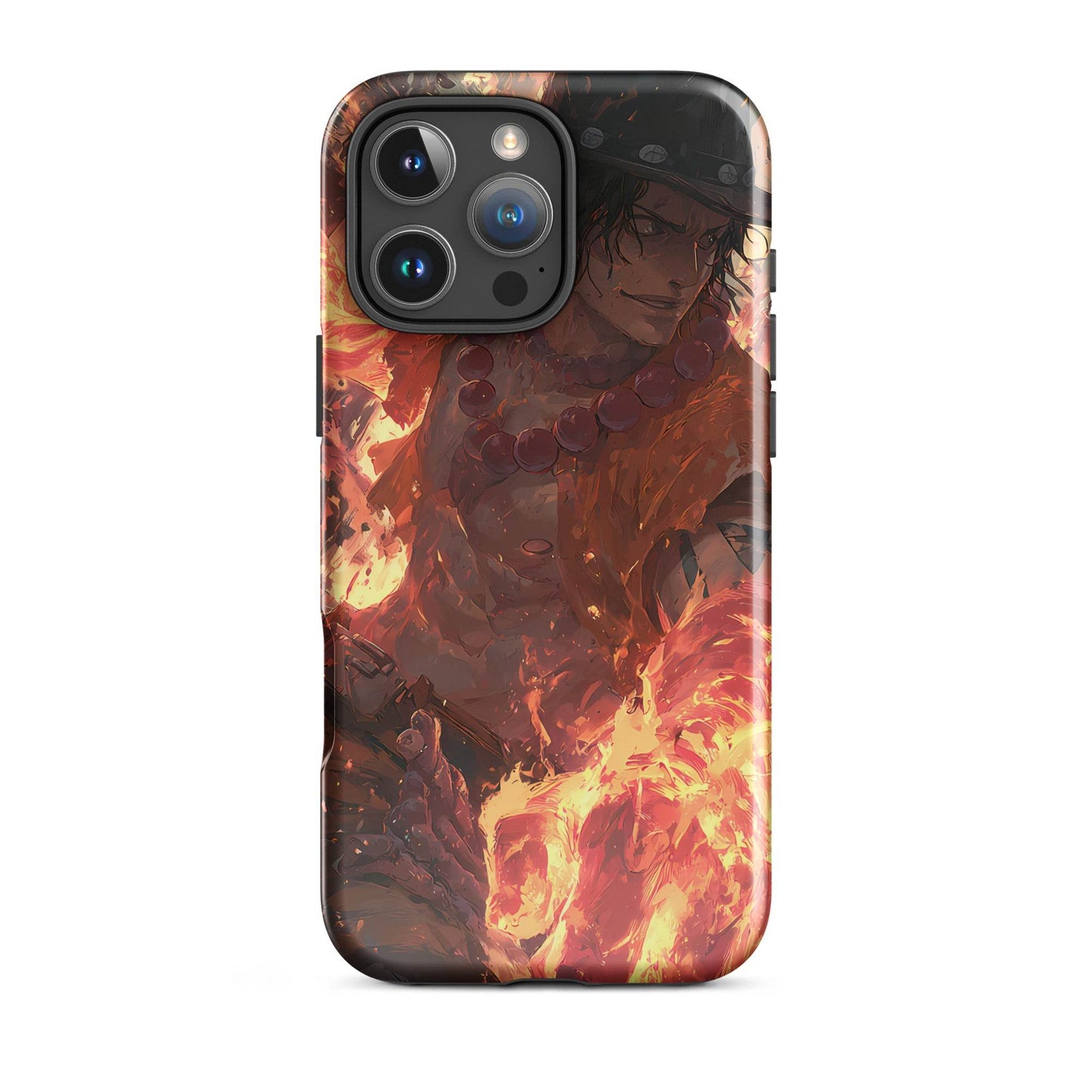 Fire Fist Ace, One Piece Portgas D. Ace Anime Fan Art Tough Case for iPhone® - Chromavolt