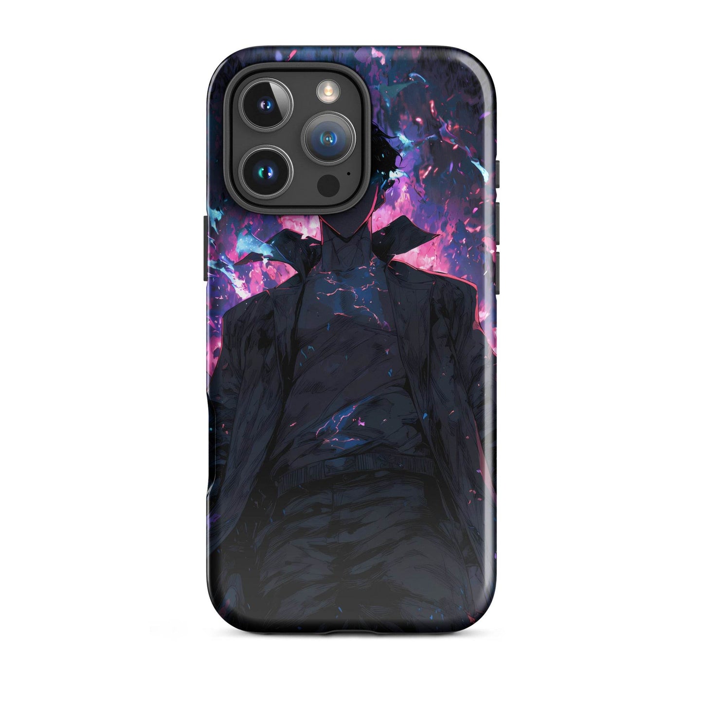 Solo Leveling Sung Jin Woo Anime Fan Art Tough Case for iPhone® - Chromavolt