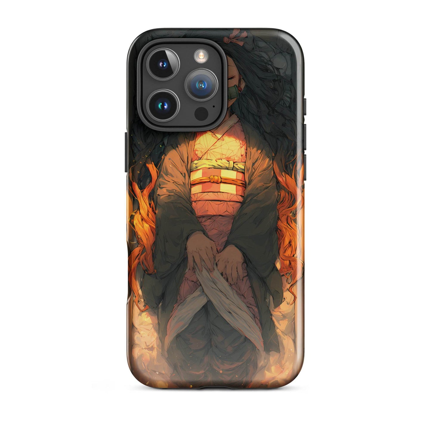 Sleeping Nezuko, Demon Slayer Anime Tough Case for iPhone® - Chromavolt