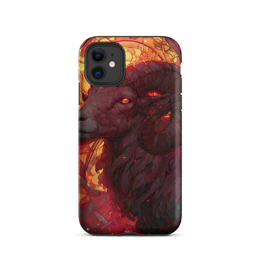 Aries Zodiac Sign Fan Art Tough Case for iPhone® - Chromavolt