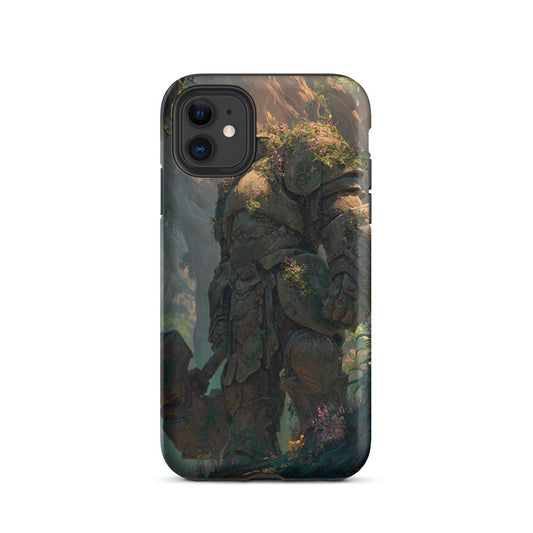 Earth Elemental Knight, Original Anime Art Tough Case for iPhone® - Chromavolt