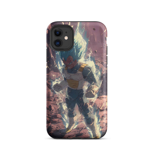 Super Saiyan Blue Vegeta, Dragon Ball Super Anime Fan Art Tough Case for iPhone® - Chromavolt