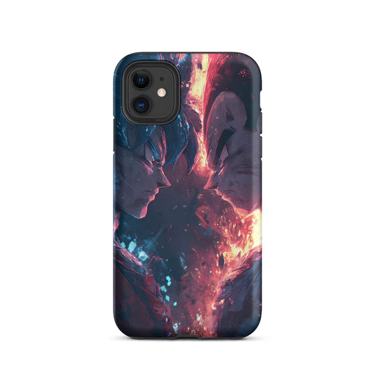 Goku Vs Vegeta, Dragon Ball Z Anime Fan Art Tough Case for iPhone® - Chromavolt