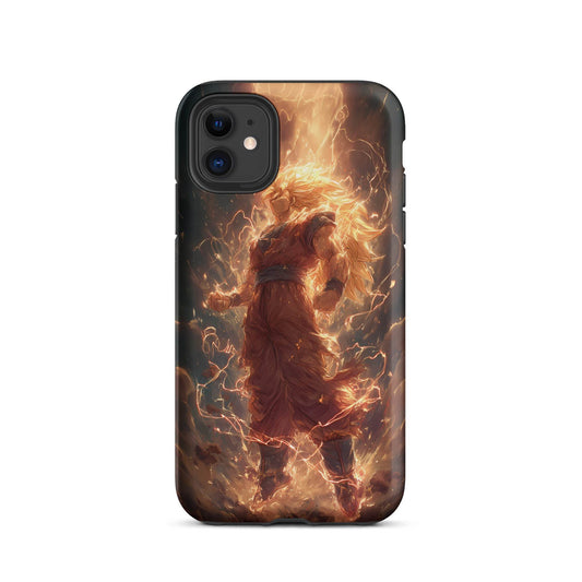 Super Saiyan 3 Goku, Dragon Ball Z Anime Fan Art Tough Case for iPhone® - Chromavolt