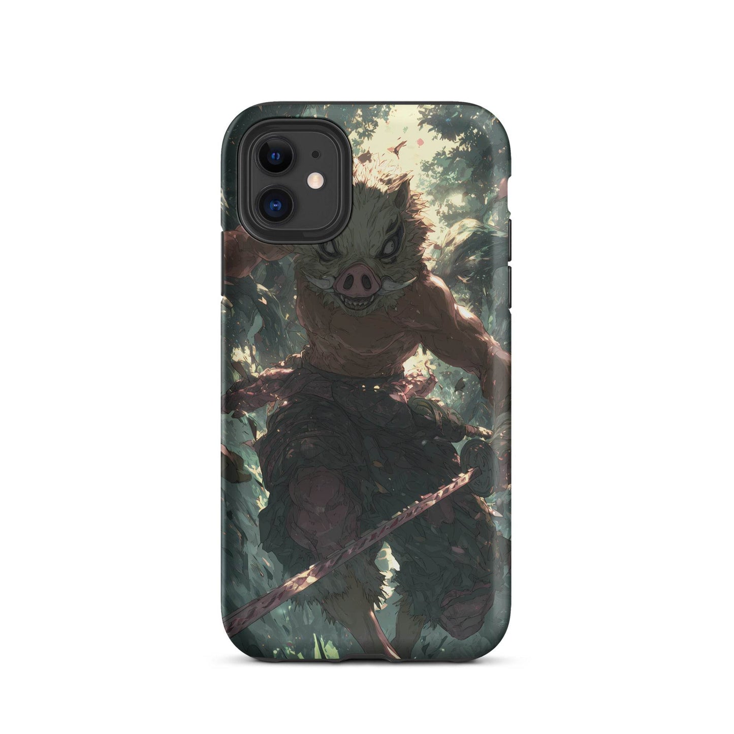 Inosuke Hashibira Demon Slayer Anime Fan Art Tough Case for iPhone® - Chromavolt