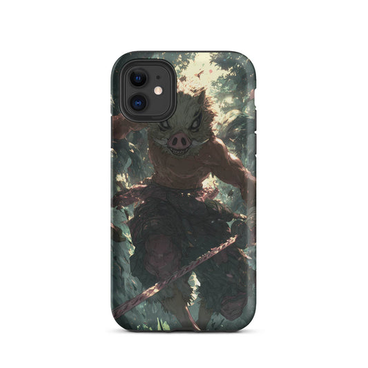 Inosuke Hashibira Demon Slayer Anime Fan Art Tough Case for iPhone® - Chromavolt