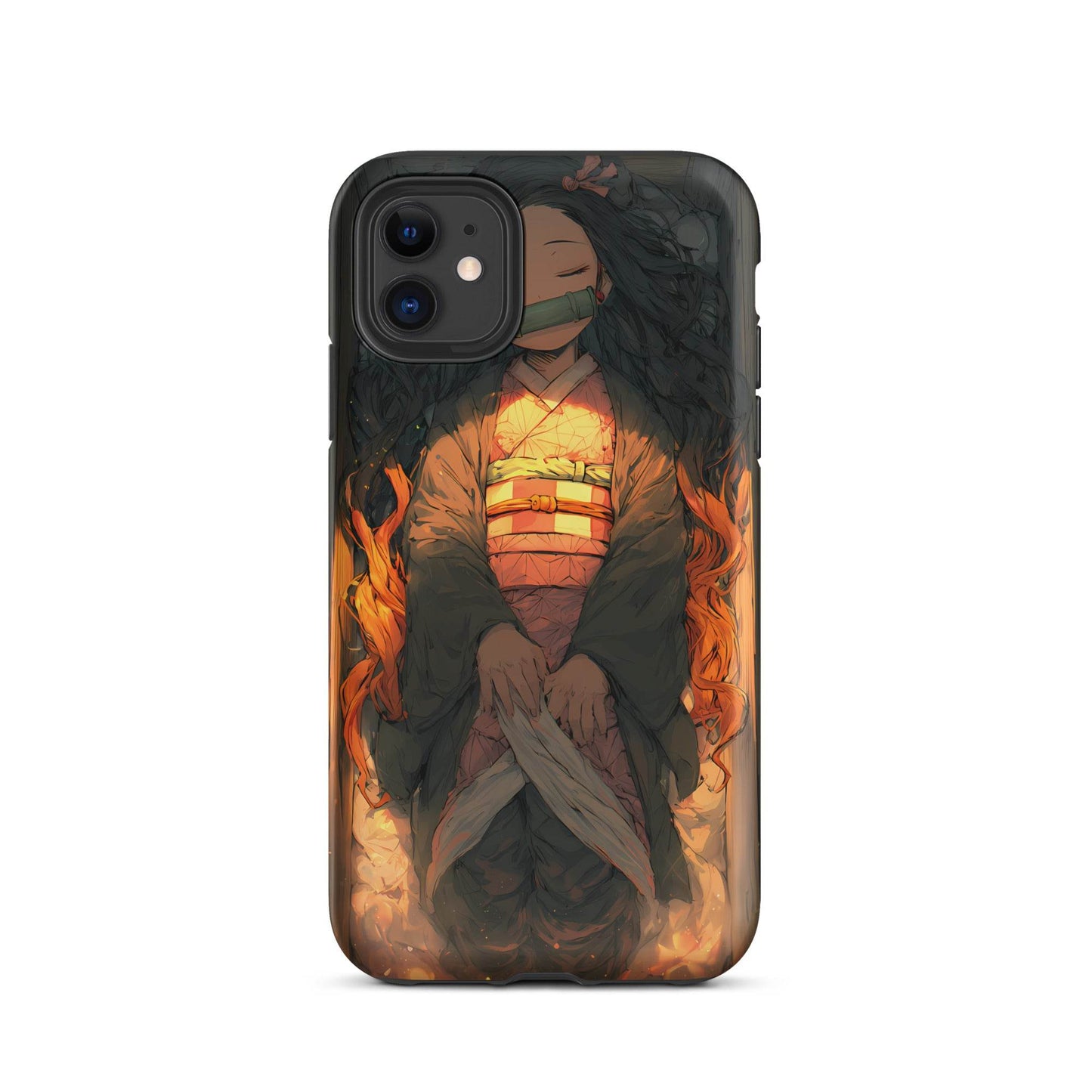 Sleeping Nezuko, Demon Slayer Anime Tough Case for iPhone® - Chromavolt