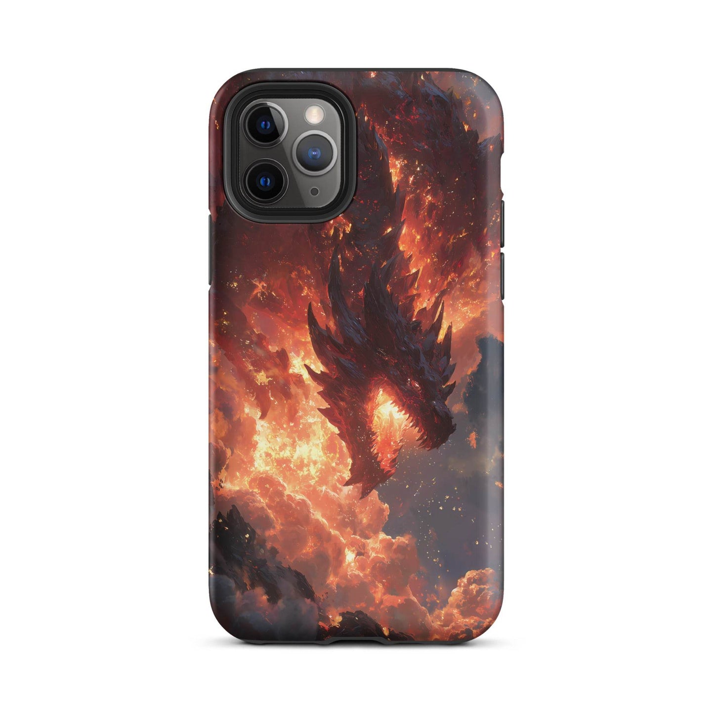 Fire Dragon: The Inferno Sovereign Tough Case for iPhone® - Chromavolt