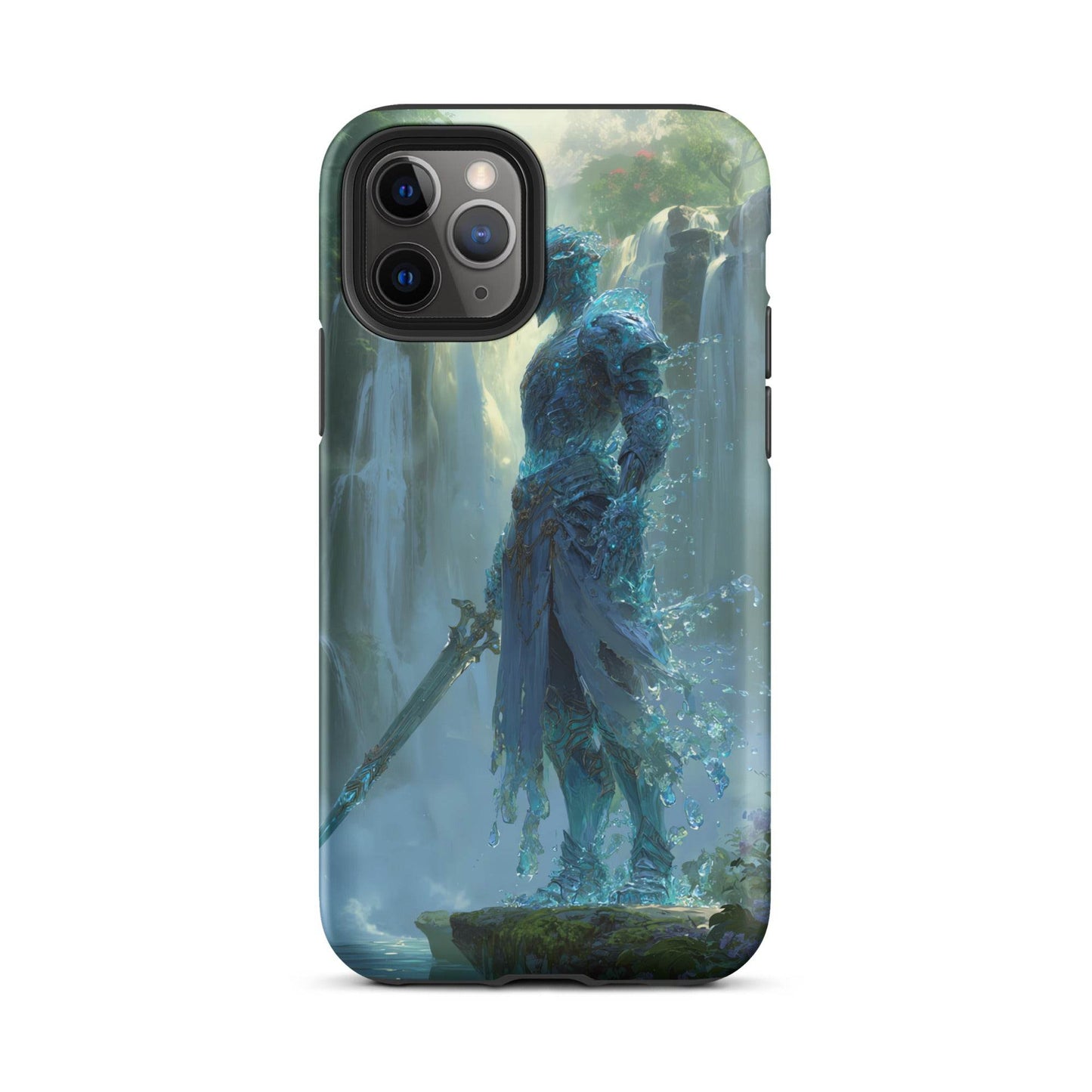 Water Elemental Knight, Original Anime Art Tough Case for iPhone® - Chromavolt