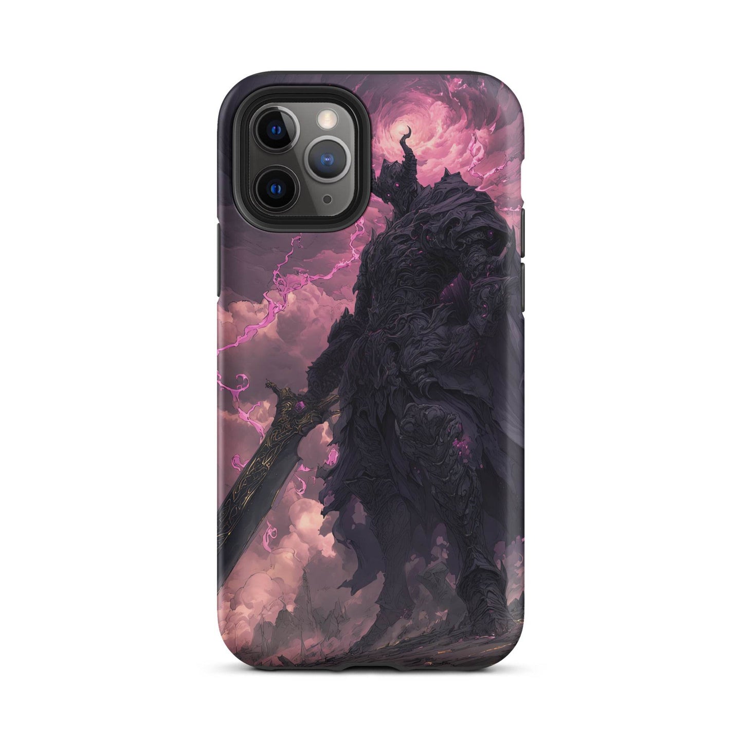Dark Elemental Knight, Original Anime Art Tough Case for iPhone® - Chromavolt