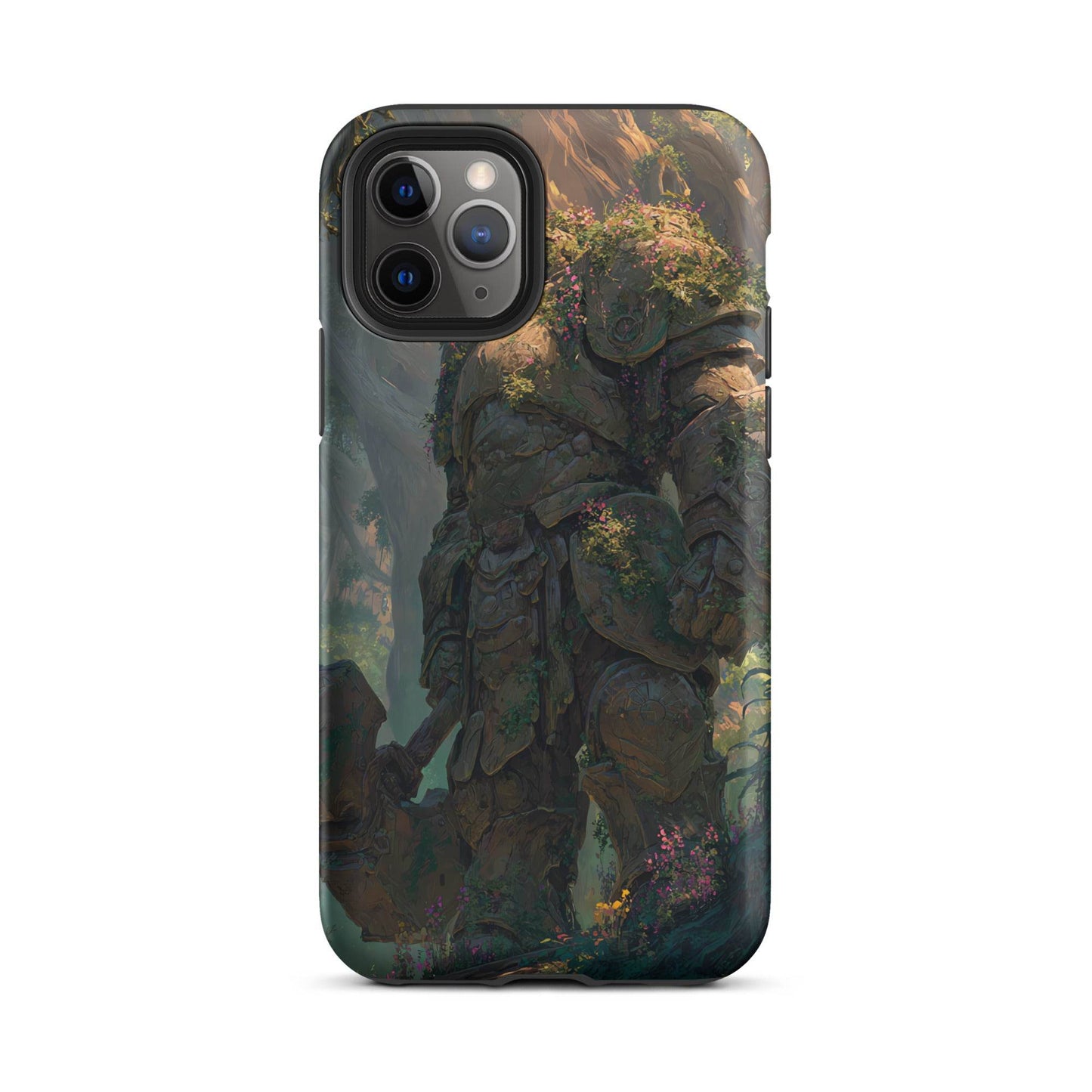 Earth Elemental Knight, Original Anime Art Tough Case for iPhone® - Chromavolt