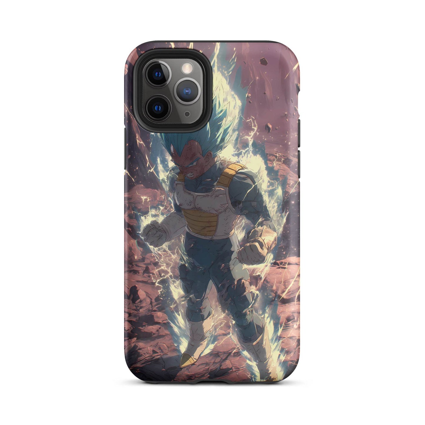 Super Saiyan Blue Vegeta, Dragon Ball Super Anime Fan Art Tough Case for iPhone® - Chromavolt