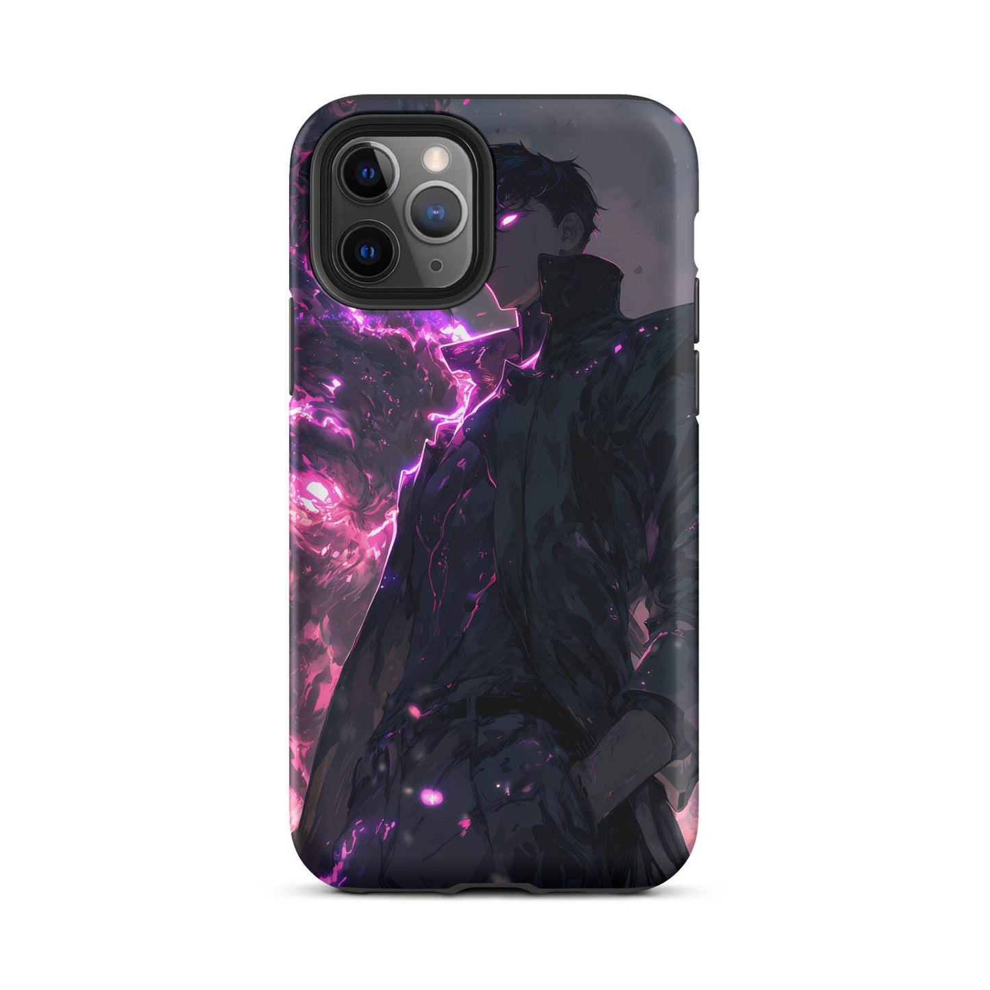Solo Leveling Sung Jinwoo Shadow Monarch Anime Fan Art Tough Case for iPhone® - Chromavolt